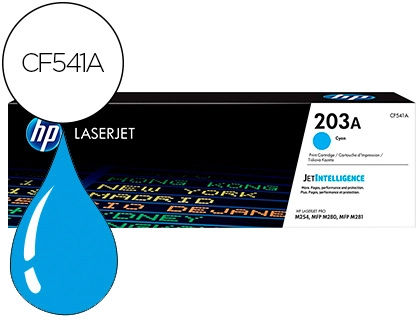 Toner HP 203a laserjet pro m254 / mfp m280 / mfp m281 cian 1300 páginas