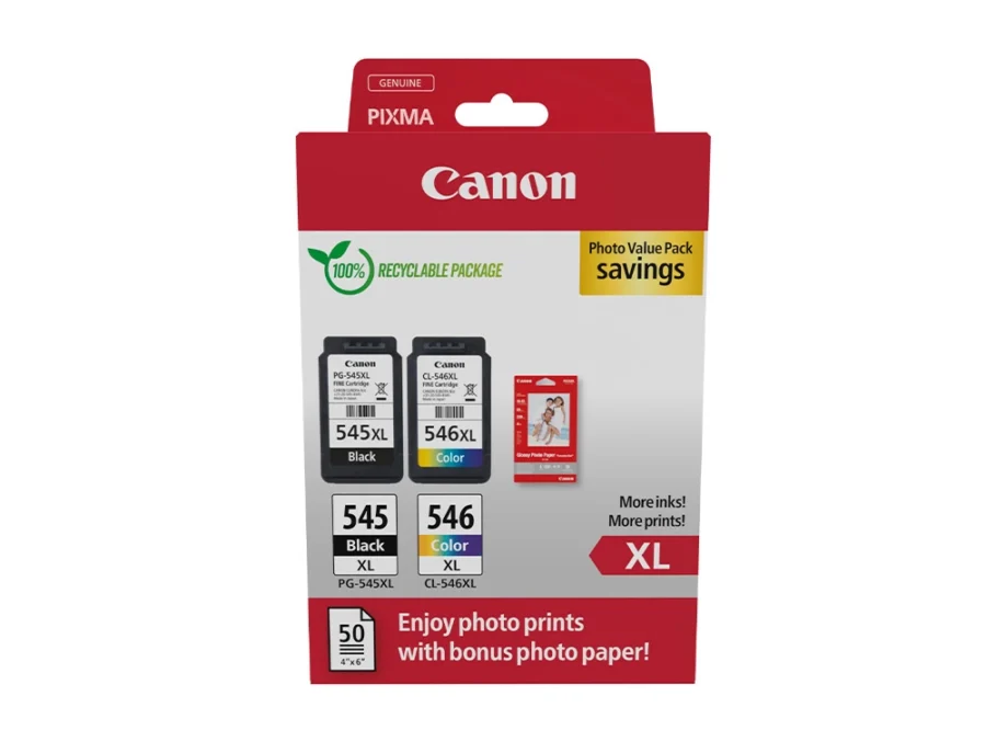 Tinteiro Canon photo value pack preto color pg-545xl + cl564xl