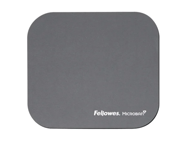 Tapete para rato Fellowes com proteção microban cor cinza 226x192x3 mm