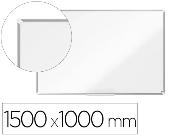 Quadro branco Nobo premium plus aço vitrificado magnético 1500x1000 mm