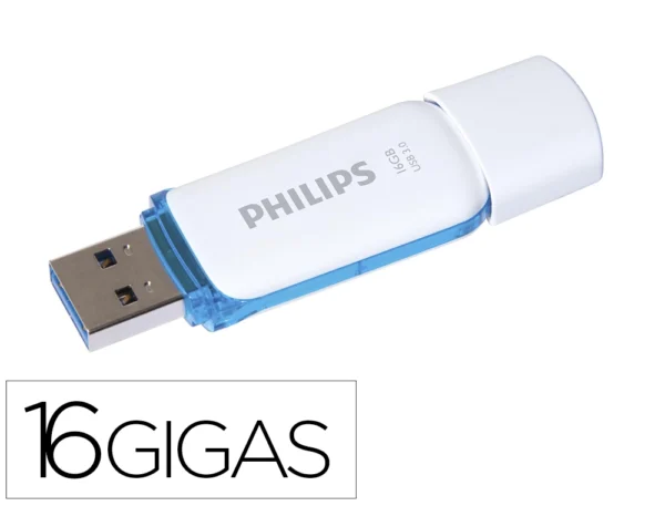 Pen drive usb Philips flash usb 3.0 16 gb snow blue