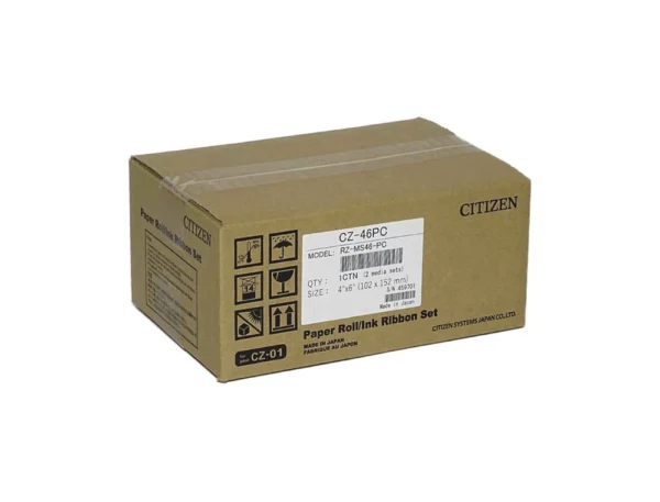 Papel de sublimação Citizen 10x15 cm 300 impressões por rolo para impressora cz-01