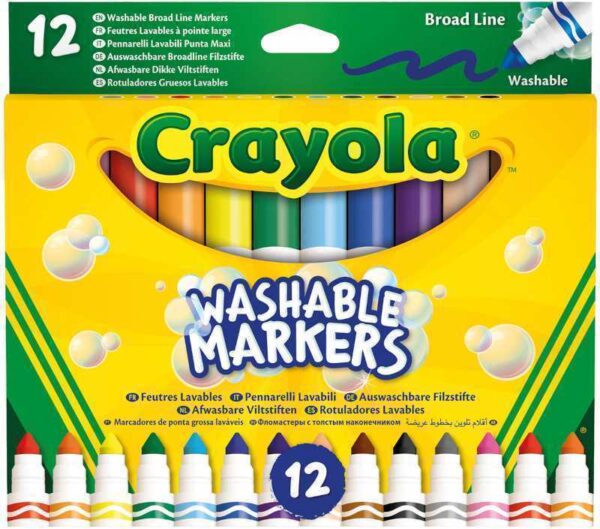 Crayola - Washable Markers Broad Line 12x