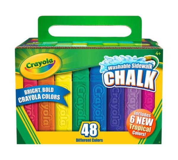 Crayola - Washable Outdoor Chalk Giz 48x