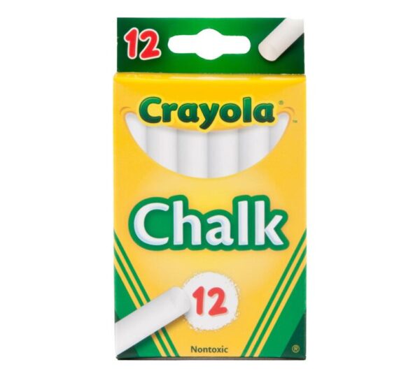 Crayola - Chalk Giz Branco 12x