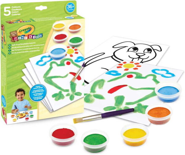 Crayola - Mini Kids Kit de Pinturas Laváveis