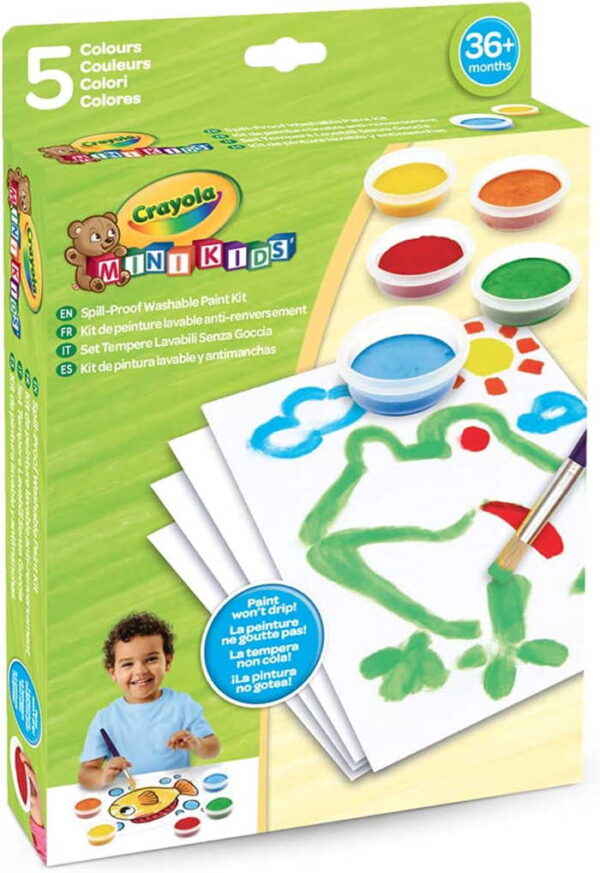 Crayola - Mini Kids Kit de Pinturas Laváveis