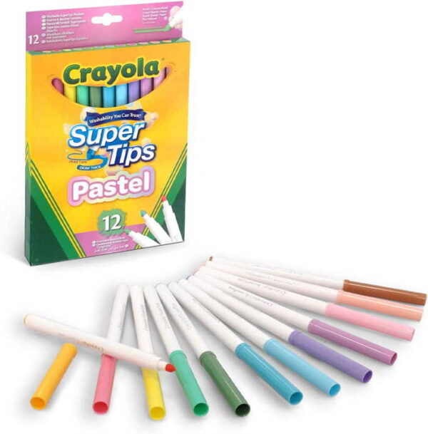 Crayola - Super Tips Pastel (12x)