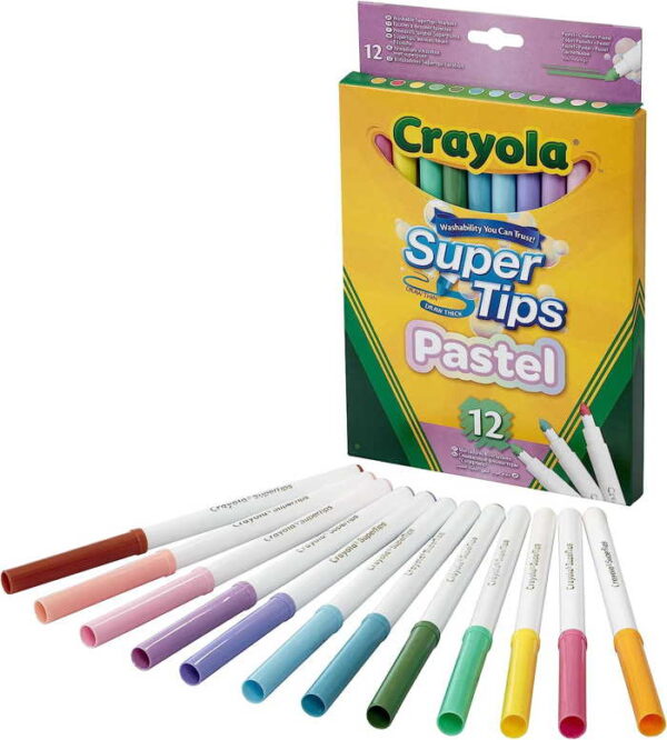 Crayola - Super Tips Pastel (12x)