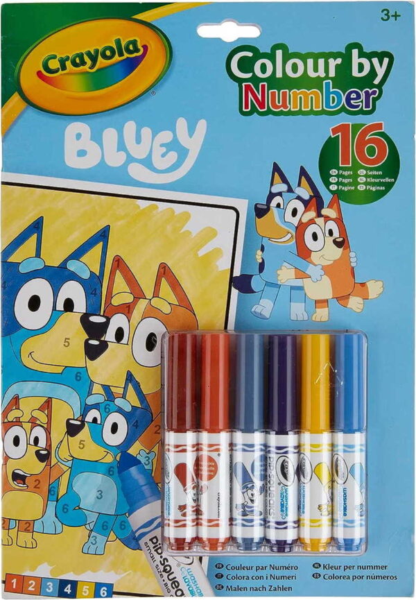 Crayola - Folhas de Colorir Bluey + marcadores