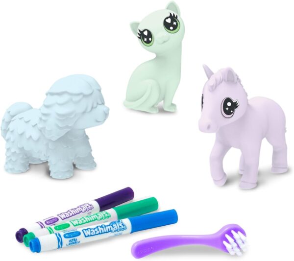 Crayola - Washimals Pets 3x (Cão + Gato + Unicórnio)