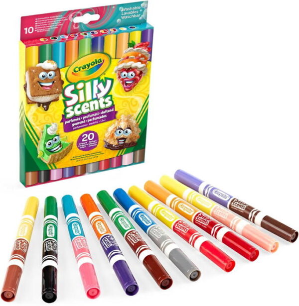 Crayola - SillyScents 10x Marcadores Dupla-Ponta