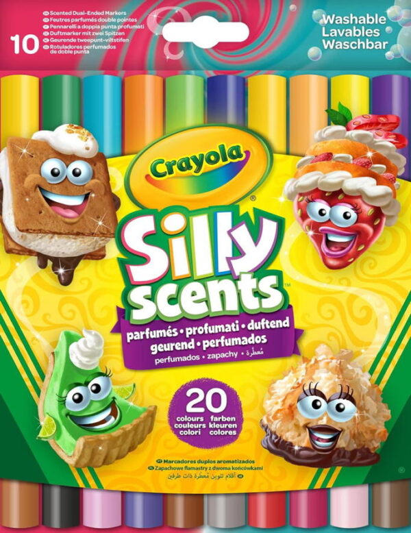 Crayola - SillyScents 10x Marcadores Dupla-Ponta