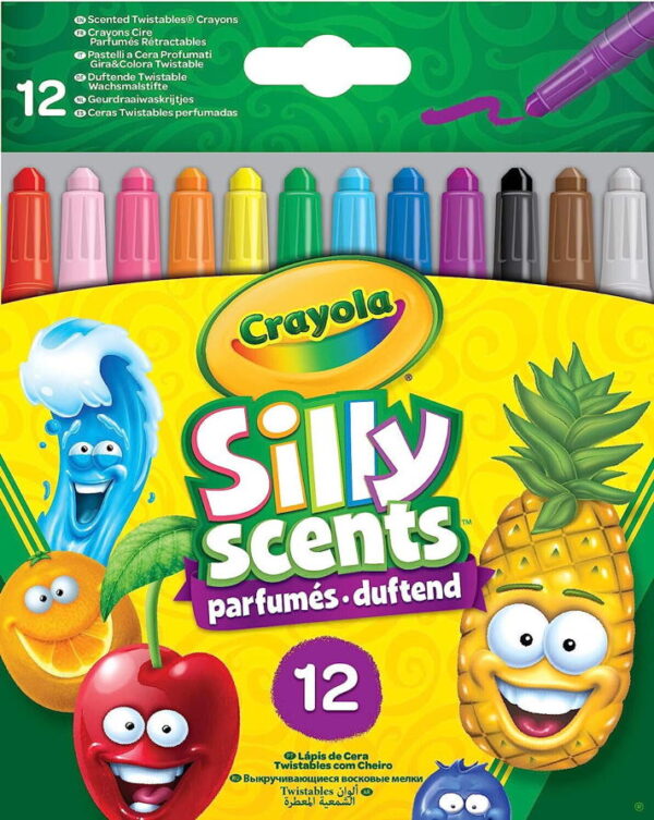 Crayola - SillyScents 12x Lápis de Cera Twist