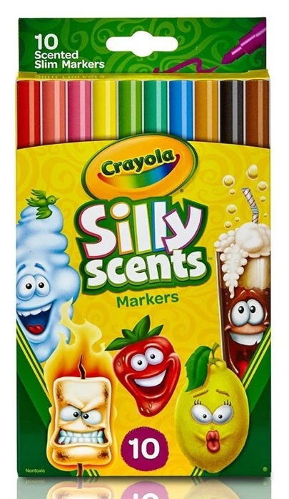 Crayola - SillyScents 10x Marcadores Ponta Média