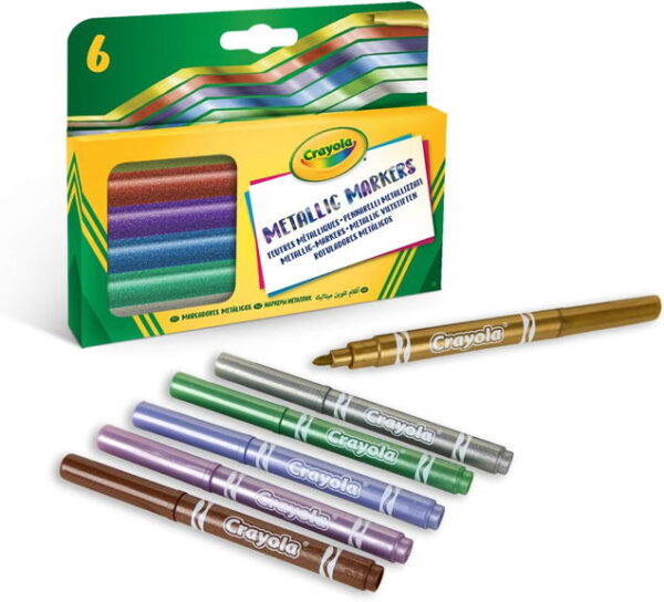 Crayola - Marcadores Metalizados 6x