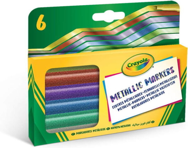 Crayola - Marcadores Metalizados 6x