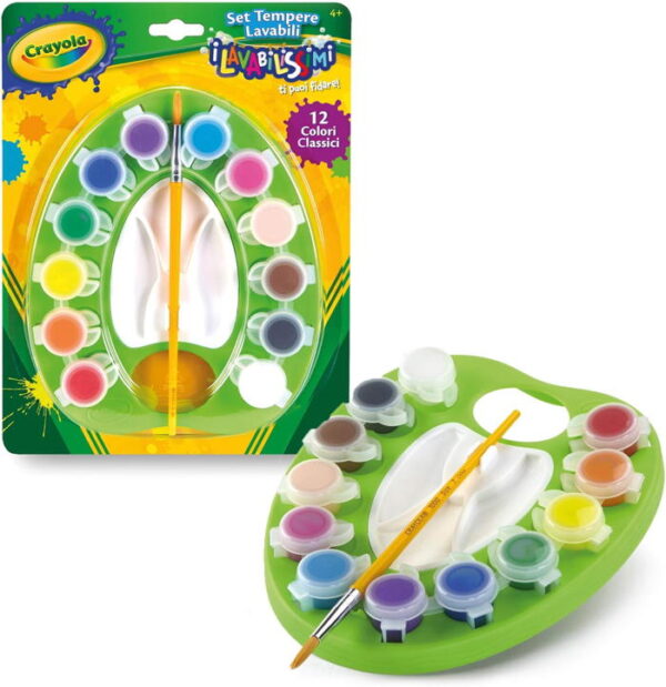 Crayola - Paleta com 12x Tintas e Pincel