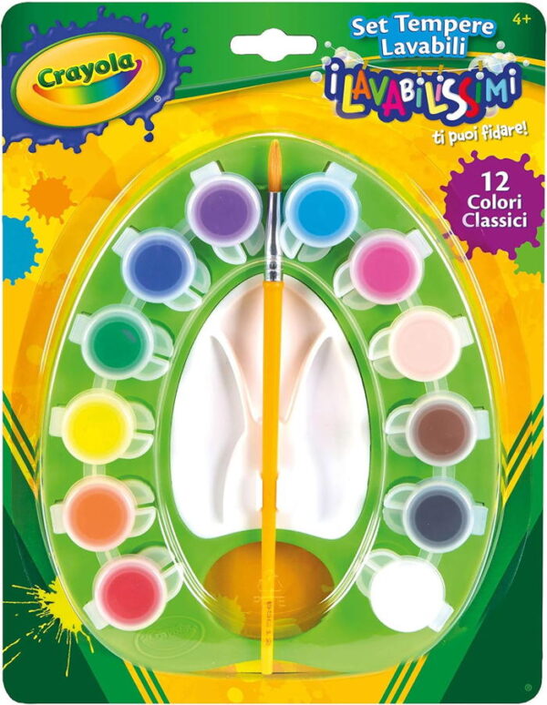 Crayola - Paleta com 12x Tintas e Pincel