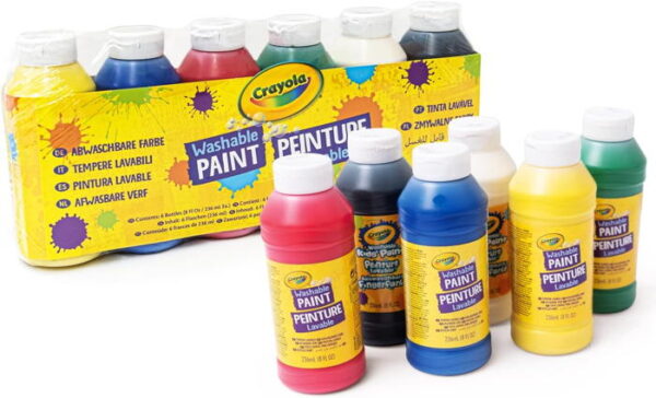 Crayola - Washable Paint 238ml (6x)