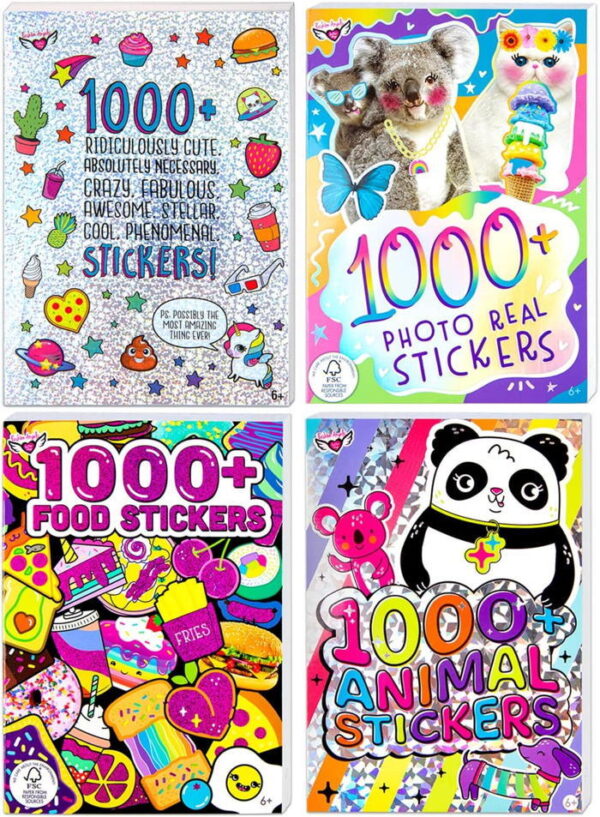 Crayola - Creations Album Sortido 4x Livros 1000+ Stickers