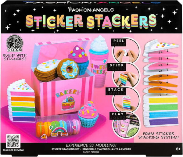 Crayola - Stackers Sticker 3D Set (pastelaria)