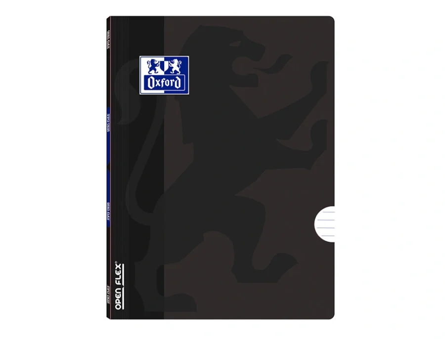 Caderno agrafado oxford openflex din a5 48 f pautado cor preto