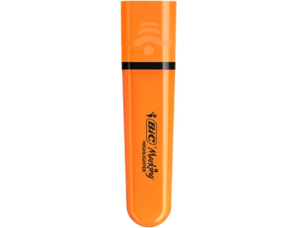 Marcador fluorescente Bic flat laranja neon caixa de 12 unidades