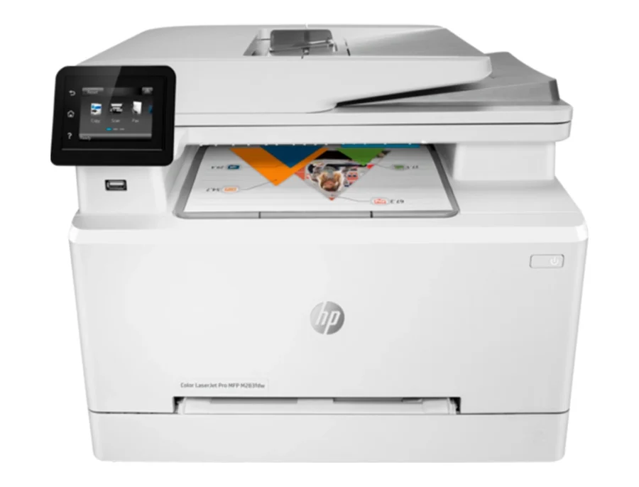 Multifunções Hp color laserjet pro mfp m283fdw duplex wifi 21 ppm 2 bandejas 250 folhas scanner copiadora