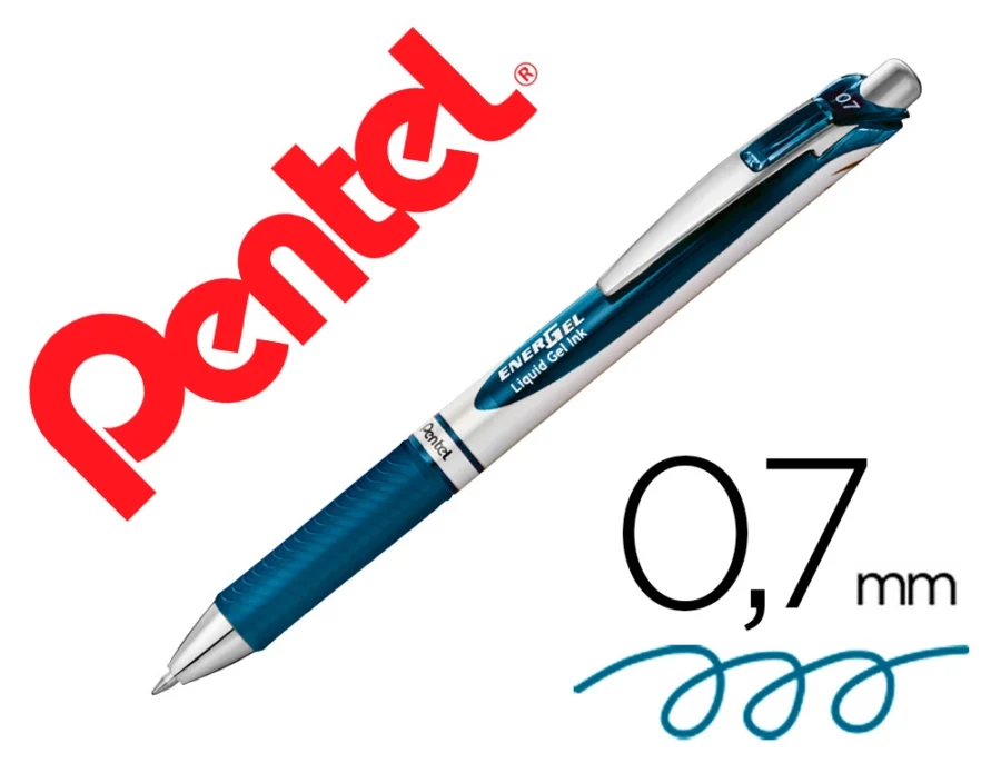 oller Pentel bl77 0,7 mm energel rectráctil azul marinho