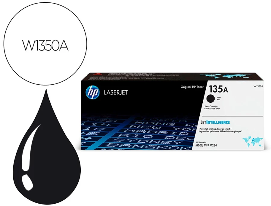 Toner HP 135a laserjet m209 / mfp m234 preto 1100 páginas