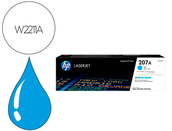 Toner HP 207A Azul 1250 páginas