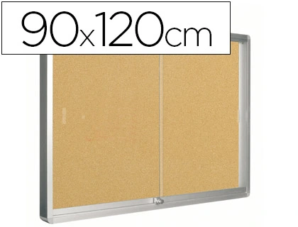 Vitrina de parede com porta Q-connect com 120 x 90 cm